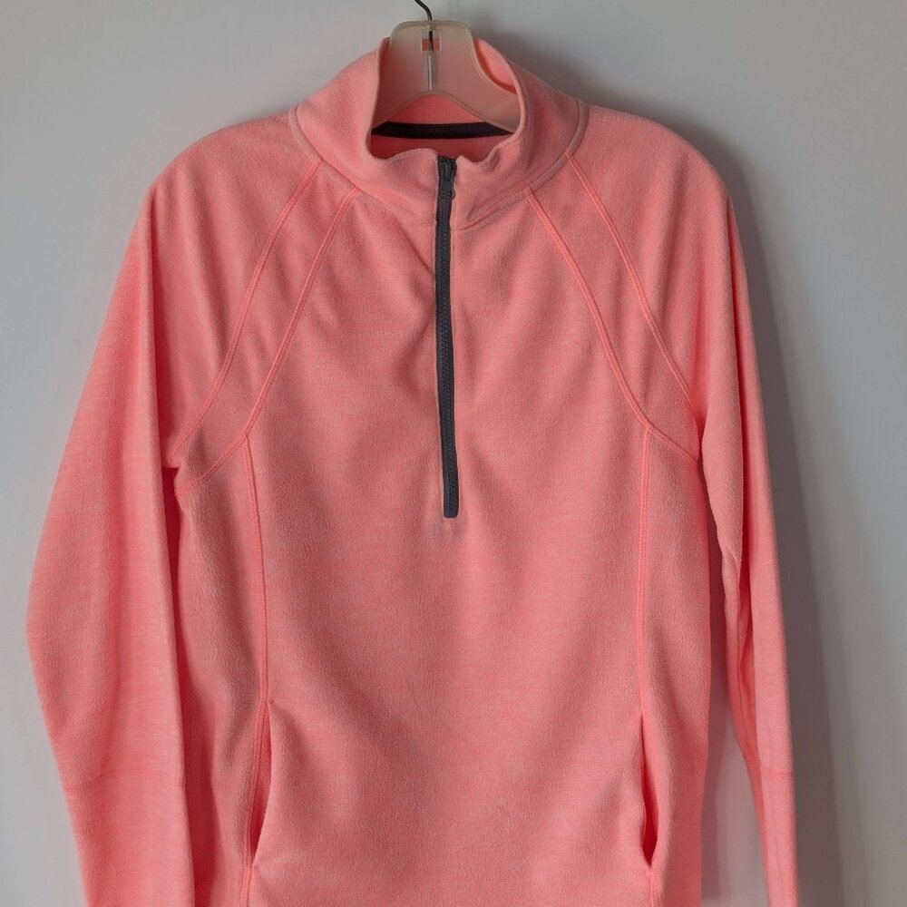 So Brand Authentic American Heritage Women's Pink M 1/4 Zip Micro Fleece